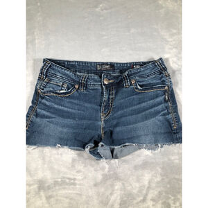 Silver tab Jean shorts size 14